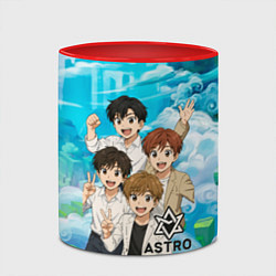 Кружка 3D Astro в аниме стиле, цвет: 3D-белый + красный — фото 2