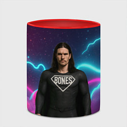 Кружка 3D Bones в образе супергероя, цвет: 3D-белый + красный — фото 2