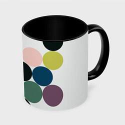 Кружка 3D Кластер чил - абстракция, цвет: 3D-белый + черный