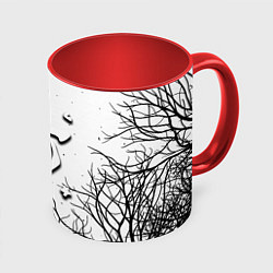 Кружка 3D Doom dark age, цвет: 3D-белый + красный