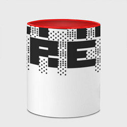 Кружка 3D Пиксельный Super Mega Ultra Epic Rep - ASCII арт,, цвет: 3D-белый + красный — фото 2