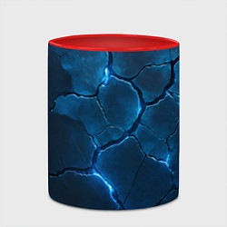 Кружка 3D Неоновые плиты с камуфляжем, цвет: 3D-белый + красный — фото 2