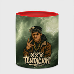 Кружка 3D XXXTentacion anime, цвет: 3D-белый + красный — фото 2