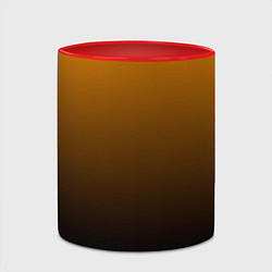 Кружка 3D Orange gradient, цвет: 3D-белый + красный — фото 2