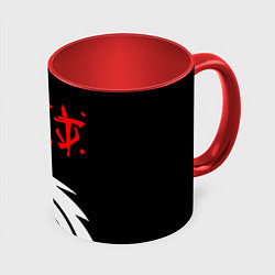 Кружка 3D Doom dragon steel, цвет: 3D-белый + красный