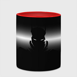 Кружка 3D Силуэт Бэтмена - градиент, цвет: 3D-белый + красный — фото 2
