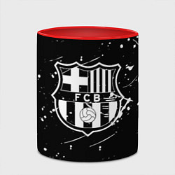 Кружка 3D Barcelona краски белые, цвет: 3D-белый + красный — фото 2