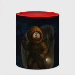 Кружка 3D Кенни в стиле фильмов ужасов, цвет: 3D-белый + красный — фото 2