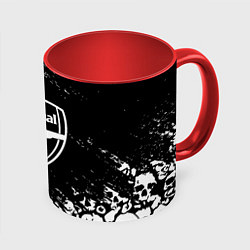 Кружка 3D Арсенал черепа краски, цвет: 3D-белый + красный