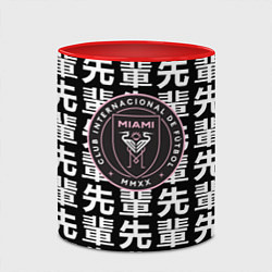 Кружка 3D Inter japan black, цвет: 3D-белый + красный — фото 2