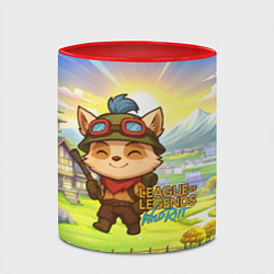 Кружка 3D League of legends Тимо, цвет: 3D-белый + красный — фото 2