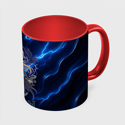 Кружка 3D Genshin Impact Фишль, цвет: 3D-белый + красный