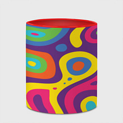 Кружка 3D Abstract tac, цвет: 3D-белый + красный — фото 2