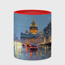 Кружка 3D Зимний Питер, цвет: 3D-белый + красный — фото 2