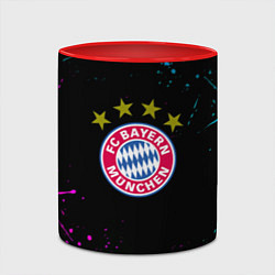 Кружка 3D Бавария Мюнхен неоновый всплеск, цвет: 3D-белый + красный — фото 2