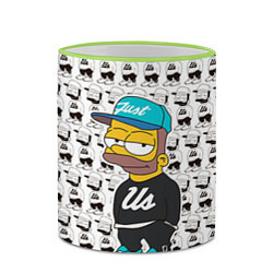 Кружка 3D Bart Just Us, цвет: 3D-светло-зеленый кант — фото 2