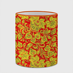 Кружка 3D Хохлома, цвет: 3D-оранжевый кант — фото 2
