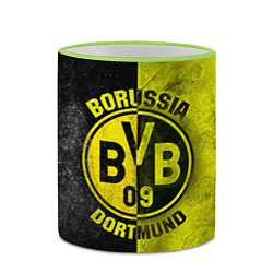 Кружка 3D Borussia Dortmund, цвет: 3D-светло-зеленый кант — фото 2