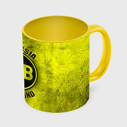 Кружка 3D Borussia Dortmund, цвет: 3D-белый + желтый