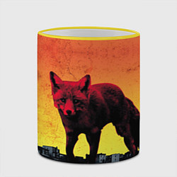 Кружка 3D The Prodigy: Red Fox, цвет: 3D-желтый кант — фото 2