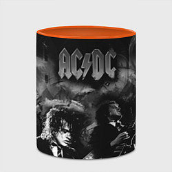 Кружка 3D AC/DC, цвет: 3D-белый + оранжевый — фото 2