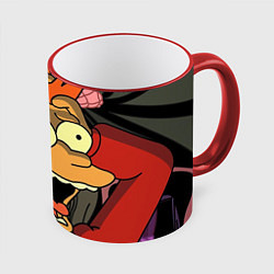 Кружка 3D Frai Horrified, цвет: 3D-красный кант