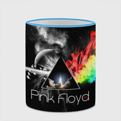 Кружка 3D Pink Floyd, цвет: 3D-небесно-голубой кант — фото 2