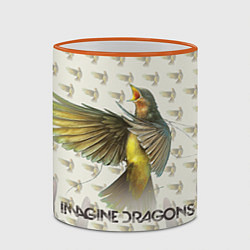 Кружка 3D Imagine Dragons: Fly, цвет: 3D-оранжевый кант — фото 2