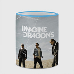 Кружка 3D Imagine Dragons: Boys, цвет: 3D-небесно-голубой кант — фото 2