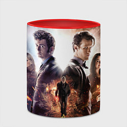 Кружка 3D Doctor Who: Heritage, цвет: 3D-белый + красный — фото 2