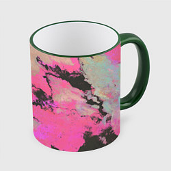 Кружка 3D Краска, цвет: 3D-зеленый кант