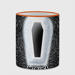 Кружка 3D Metallica: Death Magnetic, цвет: 3D-оранжевый кант — фото 2