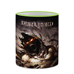 Кружка 3D Disturbed, цвет: 3D-светло-зеленый кант — фото 2