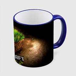 Кружка 3D Майнкрафт, цвет: 3D-синий кант