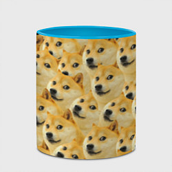 Кружка 3D Doge, цвет: 3D-белый + небесно-голубой — фото 2