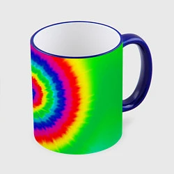 Кружка 3D Tie dye, цвет: 3D-синий кант