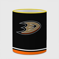 Кружка 3D Anaheim Ducks Selanne, цвет: 3D-желтый кант — фото 2