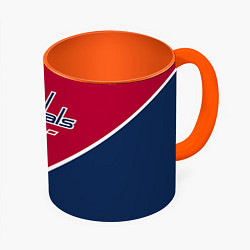 Кружка 3D Washington capitals, цвет: 3D-белый + оранжевый