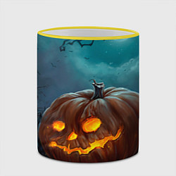 Кружка 3D Тыква, цвет: 3D-желтый кант — фото 2