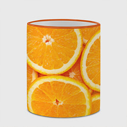 Кружка 3D Апельсин, цвет: 3D-оранжевый кант — фото 2