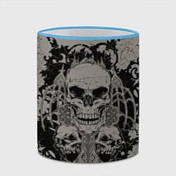Кружка 3D Skulls, цвет: 3D-небесно-голубой кант — фото 2