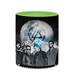 Кружка 3D Linkin Park: Moon, цвет: 3D-белый + светло-зеленый — фото 2