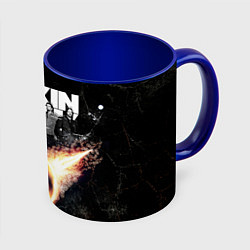 Кружка 3D Linkin Park: Comet, цвет: 3D-белый + синий