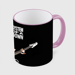 Кружка 3D System of a Down, цвет: 3D-розовый кант