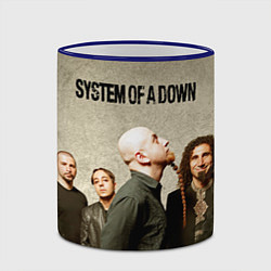 Кружка 3D System of a Down, цвет: 3D-синий кант — фото 2