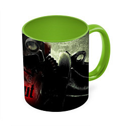 Кружка 3D Fallout Red, цвет: 3D-белый + светло-зеленый