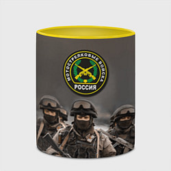 Кружка 3D Мотострелковые войска - солдаты, цвет: 3D-белый + желтый — фото 2
