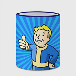 Кружка 3D Fallout Blue, цвет: 3D-синий кант — фото 2