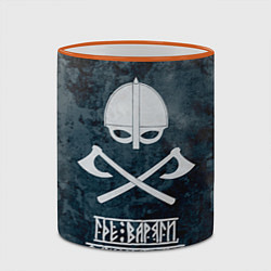 Кружка 3D Где варяги, там напряги, цвет: 3D-оранжевый кант — фото 2