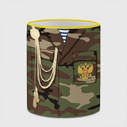 Кружка 3D Униформа дембеля, цвет: 3D-желтый кант — фото 2